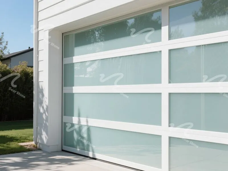 Алюминиевые гаражные ворота с полным обзором