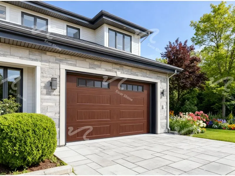 Штампованные гаражные ворота